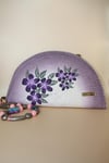 Exclusive Purple Flowers, Handmade Clutch
