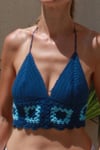Halter Neck Knitted Bikini Top