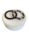 Knitted Handmade Bracelet, Set of 2 Black & Silver Star