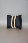 Knitted Handmade Bracelet, Set of 2 Cream & Golden Helix 
