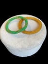 Knitted Handmade Bracelet, Set of 2 Shining Helix 