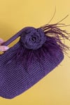 Otris Feathered Crochet Handbag
