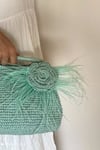 Otris Feathered Crochet Handbag