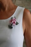 Purple and Pink Art, Handmade Brooch