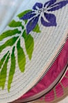 Purple Frangipani  Handpainted  Clutch