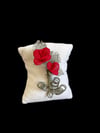 Silk Thread Rose Brooch Gift for Her 