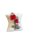 Silk Thread Rose Brooch Gift for Her 