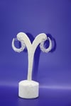 Sterling Silver Peacock Tail  Earrings