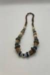 Thankful Necklace Handmade Tulsi and Clay Bead