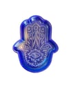 The Hand of Hamsa Tray, Handmade Epoxy, Purple