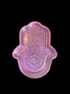 The Hand of Hamsa Tray, Handmade Epoxy, Purple