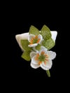 White Flower Handmade Brooch