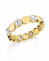 14K Gold Beyaz Kristal Bileklik