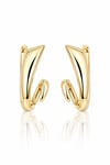 Asimetrik Gold Kadın Küpe