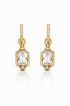 Baget Taşlı 14K Gold Küpe