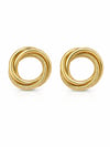 İç İçe Halka Gold Küpe