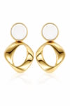 Minimal Gold Geometrik Kadın Küpe