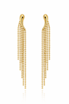 Sallantılı Gold Top Zincir Kadın Küpe