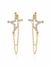 Sallantılı Yıldız Kadın Küpe