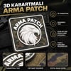Kendin Tasarla 3D Kabartmalı Arma Peç Patch Yama Beyaz