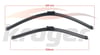 ARAC BAZLI SILECEK SETI 600-530mm LAND ROVER RANGE ROVER EVOQUE (LV,L538) / VOLKSWAGEN TIGUAN LR078304 5N1998002