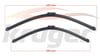 ARAC BAZLI SILECEK SETI 650-530mm VW TIGUAN (AD1- BT1) / AUDI A6 (4G2-C7) / A7 SPORTBACK (4GA) / RS7 SPORTBACK (4GA) / S6 (4G2-C7) / S7 SPORTBACK 8F19