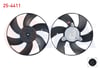 FAN MOTORU (MOTOR+PERVANE) KLIMA RADYATORU VOLKSWAGEN POLO CLASSIC (6KV2) 1.4 CAP 290mm 1995-2001