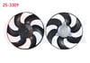 FAN MOTORU (MOTOR+PERVANE) (SU+KLIMA) PEUGEOT 306 (7B,N3,N5) 1.4i CAP 320mm 1997-2002