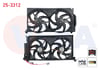 FAN MOTORU (SU+KLIMA) DAVLUMBAZLI CIFTLI TESISATLI PEUGEOT PARTNER (5,5F) 1.9 D 1996-2008