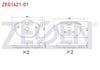 FREN BALATA ARKA 5 SERISI (F10) 525 D - 520 i - 520 D 2010-/ 5 SERISI (E60) 530 D - 520 i - 530 i 2003-2010/ X3 (F25) xDrive 2.0i 2010-/ X4 (F26) xDri