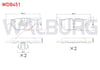 FREN BALATA ARKA BMW 1 SERISI (E81) 116 i 2004-2012/ 120 i 2004-2012/ 1 SERISI (E87) 118 i 2003-2012/ 118 D 2003-2012/ 3 SERISI (E90) 316 Ti 2005-2011/ 320 i 2005-2011/ 318 D 2005-2011