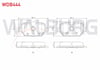 FREN BALATA ARKA BMW 1 SERISI (E87) 116 i 2003-2012/ 118 i 2003-2012/ 120 i 2003-2012/ 1 SERISI (E81) 118 i 2004-2012/ 3 SERISI (E90) 316 Ti 2005-2011/ 318 CL 2005-2011/ 318 D 2005-2011