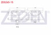 FREN BALATA ARKA BMW 5 SERISI (E39) 520 i 1995-2003/ (E39) 523 i 1995-2003/ (E39) 525 D 1995-2003/ (E39) 518 i 1995-2003/ (E39) 525 i 1995-2003/ (E39) 530 D 1995-2003/ (E39) 530 i 1995-2003
