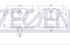 FREN BALATA ARKA BMW 5 SERISI (E60) 525 i 17.00mm 2003-2010-34216763044-34216791938-34216775678-34216769105