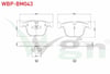 FREN BALATA ARKA BMW 5 SERISI GRAN TURISMO (F07) 520 D 2009-