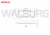 FREN BALATA ARKA CHEVROLET LACETTI (J200) 1.6i 2006-2012 / CHEVROLET LACETTI (J200) 1.4i 16v 2006-2012