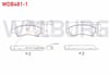 FREN BALATA ARKA CIFT FISLI FIAT DUCATO 2.0 MJT 2014- / DUCATO 2.3 MJT 2014- / CITROEN JUMPER 2.2 HDI 2014- / PEUGEOT BOXER 2.2 HDI 2014-