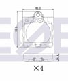 FREN BALATA ARKA E SERISI (W210) E 200 1995-2002 / (W210) E 270 CDI 1995-2002/ (W210) E 280 1995-2002/ (W210) E 220 CDI 1995-2002/ C SERISI (W203) C