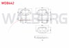 FREN BALATA ARKA FIAT 500L 1.6 MJT 2012- / 500L 1.3 MJT 2012- / 500L 0.9 2012- /  500L 1.4 2012-