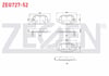 FREN BALATA ARKA FIAT 500L 1.6 MJT 2012- / 500L 1.3 MJT 2012- / 500L 0.9 2012- /  500L 1.4 2012-