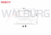FREN BALATA ARKA FIAT LINEA 1.6 MJT 2007- / LINEA 1.4 T-JET 2007- / ALFA ROMEO 147 (937) 1.6 2001-2010 / 147 (937) 1.9 JTD 2001-2010