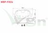 FREN BALATA ARKA FIAT LINEA 1.6 MJT 2007- / LINEA 1.4 T-JET 2007- / ALFA ROMEO 147 (937) 1.6 2001-2010 / 147 (937) 1.9 JTD 2001-2010
