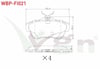 FREN BALATA ARKA FIAT SCUDO (270) 1.6 MJT 2007-/ SCUDO 2.0 MJT 2007-/ CITROEN JUMPY II 1.6 HDI 2006-/JUMPY II 2.0 HDI 2006-/ PEUGEOT EXPERT 1.6 HDI 2007-/ EXPERT 2.0 HDI 2007-