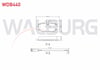 FREN BALATA ARKA FISLI MERCEDES VITO (W639) 115 CDI 2003-2014 / VITO (W639) 110 CDI 2003-2014 / VIANO (W639) 2.2 CDI 2003-2014 / VIANO (W639) 2.0 CDI 2003-2014