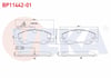FREN BALATA ARKA FISLI RENAULT MASTER III (FV) 2.3 DCI CIFT TEKER 2010- / OPEL MOVANO B 2.3 DCI 2010- / KARSAN JEST 2.3 D 2012-