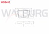 FREN BALATA ARKA FORD MONDEO III 2.0i 16v 2000-2007 / MONDEO III 2.2 TDCI 2000-2007 / MONDEO III 2.0 TDCI 2000-2007 / JAGUAR X-TYPE 2.0i 2001-2009 / X-TYPE 2.0 D 2006-2009 / X-TYPE 2.5i 2001-2009