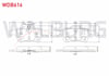 FREN BALATA ARKA FORD TOURNEO CONNECT 1.6 TDCI 2013-/  1.5 TDCI 2013-/ TRANSIT CONNECT 1.5 TDCI 2013-/ 1.6 TDCI 2013-/ FOCUS III 1.6i 2011-2015/ GRAND C-MAX 1.6 TDCI 2011-/ KUGA II 1.6 16v 2013-