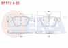 FREN BALATA ARKA GOLF VII 1.2 TSI 2012-/ TIGUAN 1.4 TSI 2016-/ ARTEON 1.5 TSI 2017-/ PASSAT 1.4 TSI 2014-/ AUDI A3 1.4 TFSI 2012-/SEAT ATECA 1.4 TSI 2