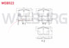 FREN BALATA ARKA HONDA ACCORD VIII (CU) 2.0 I-VTEC 2008- / ACCORD VIII (CU) 2.2 I-CDTI 2008-
