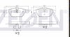 FREN BALATA ARKA IKAZLI  C SERISI (W204) C 180 2007-2014/ C 200 CDI 2007-2014 / C 220 CDI 2007-2014/ E CLASS (W212) E 180 2009-/ E 200 2009-/ E 220 CD